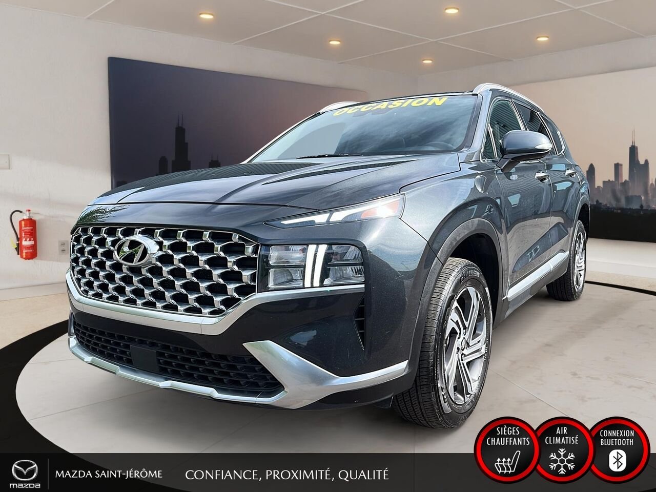 2023 Hyundai Santa Fe Preferred TI ens. Trend | TOIT PANO | SIMILICUIR | AWD | 52 771 KM Grey Saint-Jérôme - photo #0