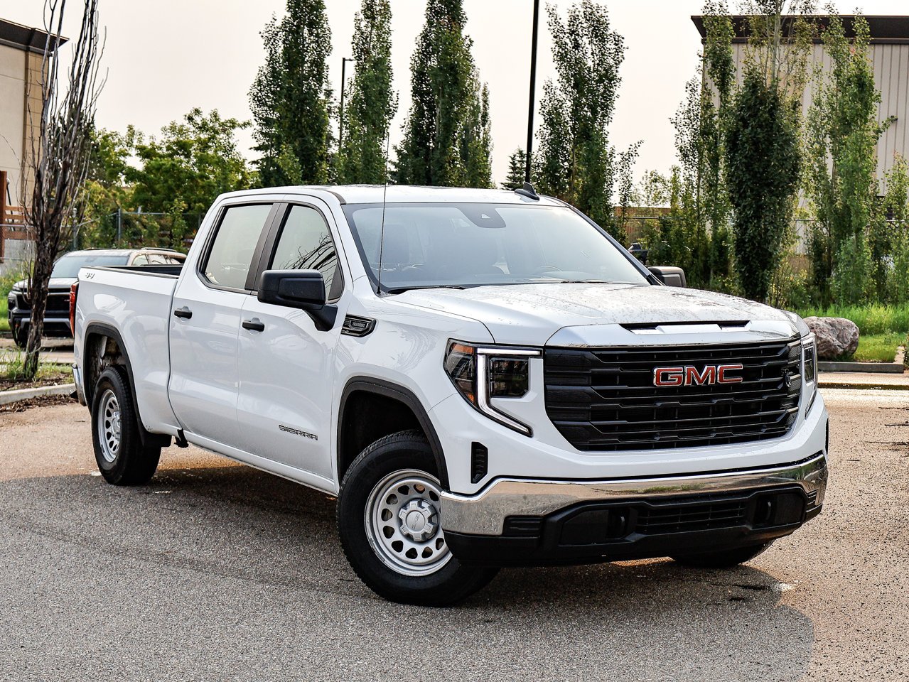 2024 GMC Sierra 1500 4WD Crew Cab 147 Pro White Sherwood Park - photo #1