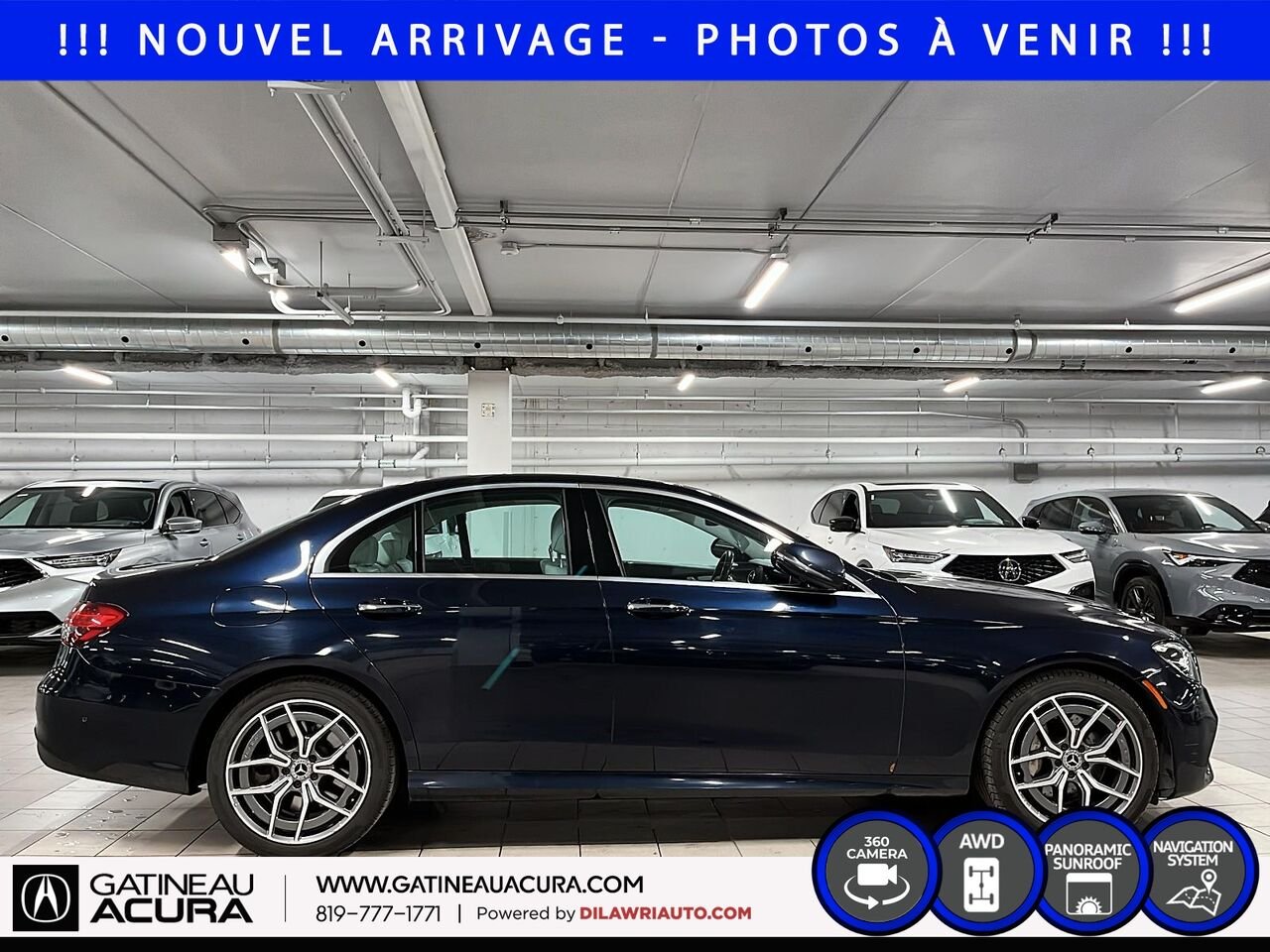 Mercedes-Benz Classe-E E 450 4MATIC 2021 Bleu Ottawa & Gatineau - photo #3