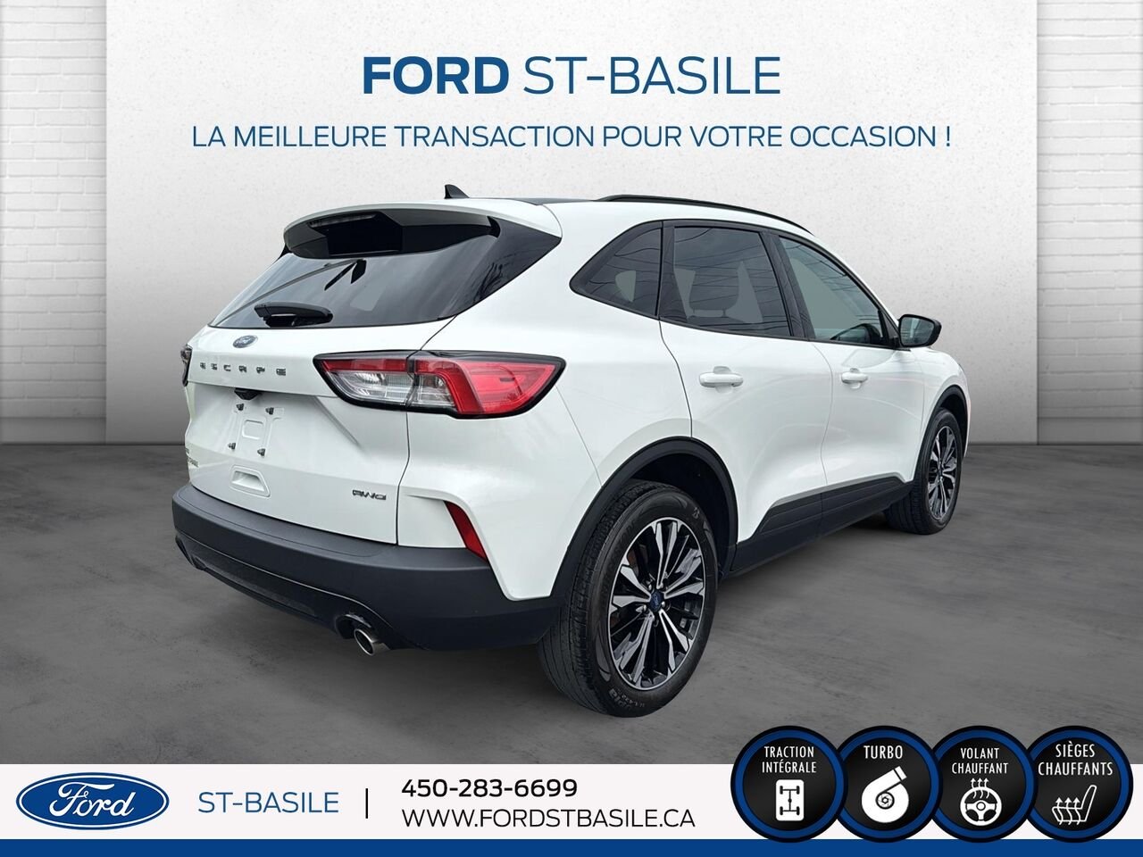 Ford Escape 2021 Blanc Saint-Basile-le-Grand - photo #7