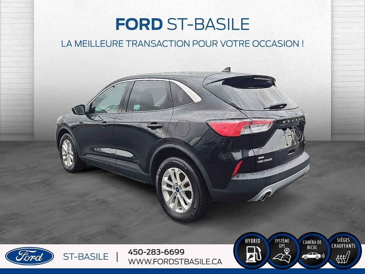 2022 Ford Escape Black Saint-Basile-le-Grand - photo #4