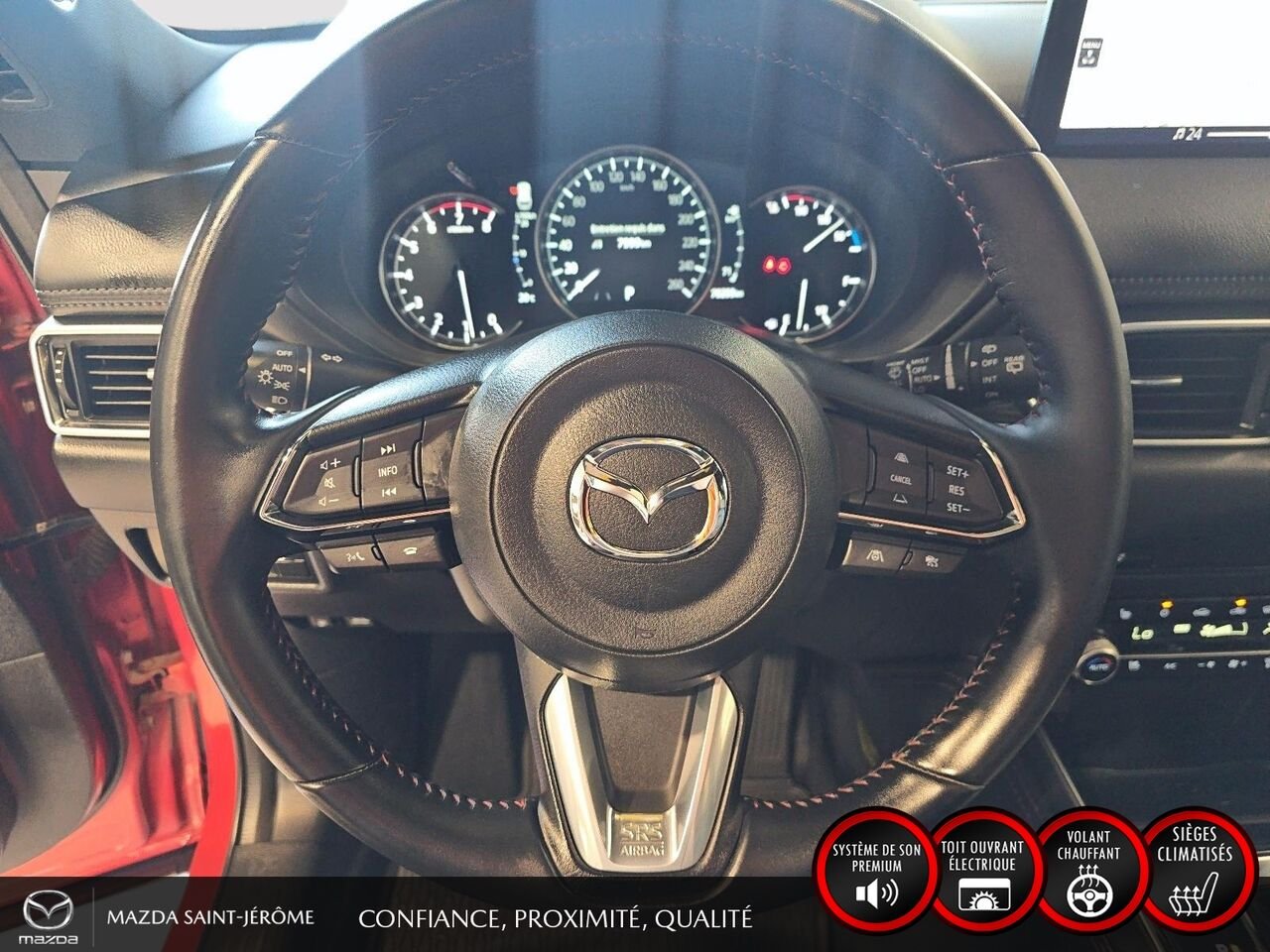 2023 Mazda CX-5 SPORT | CUIR | TOIT OUVRANT | AWD Red Saint-Jérôme - photo #13