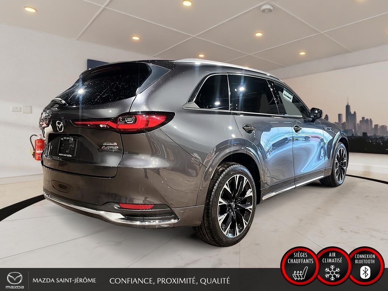 2024 Mazda CX-90 hybride léger Signature | TOIT PANORAMIQUE | AWD | CUIR NAPPA | SIEGES CAPITAINES Grey Saint-Jérôme - photo #5