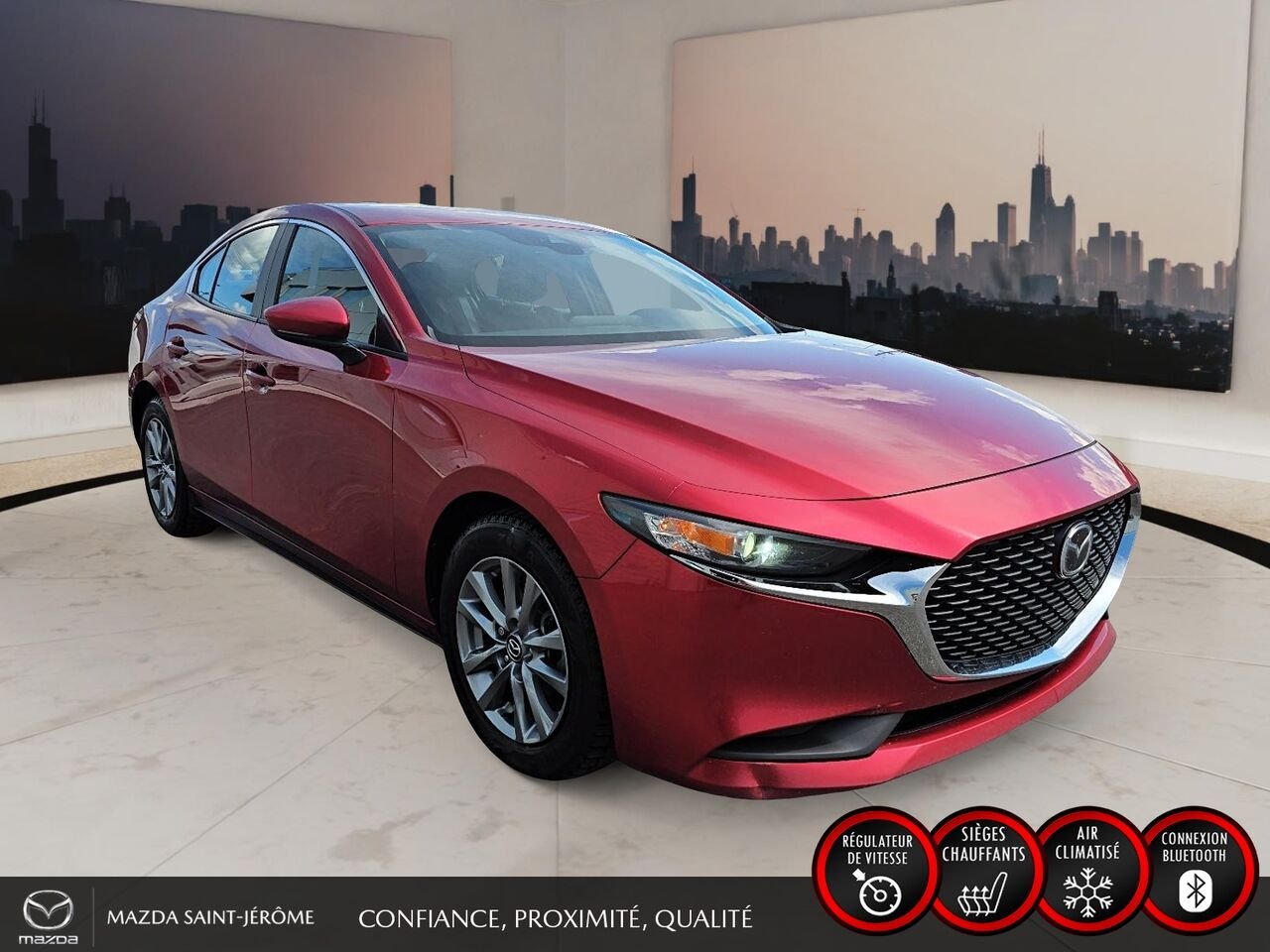 Mazda Mazda3 GS | AWD | CLEAN CARFAX | 2023 Rouge Saint-Jérôme - photo #3