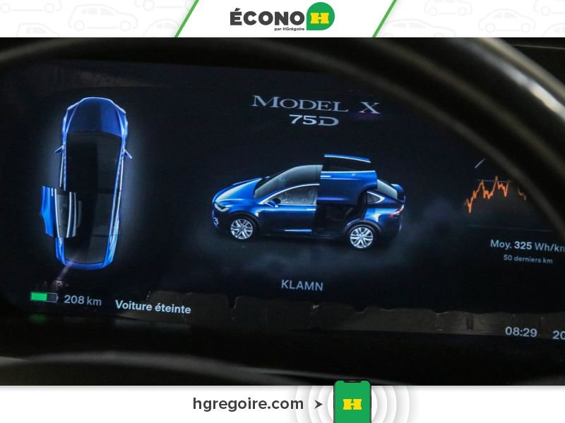 Tesla Model X 2016 Bleu Saint-Eustache - photo #15