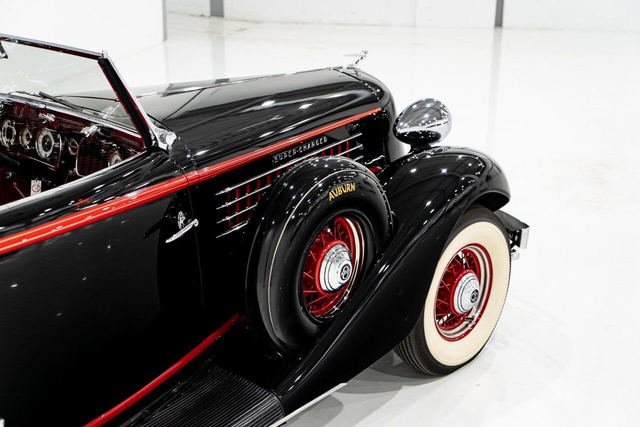 Auburn 851 Supercharge Phaeton **PRIX EN USD** 1935 Noir Montréal - photo #46