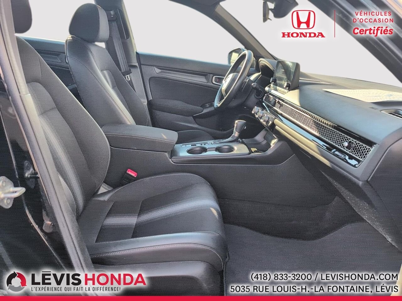Honda Civic Sport-B Sport-B CVT 2023 Noir Lévis - photo #6