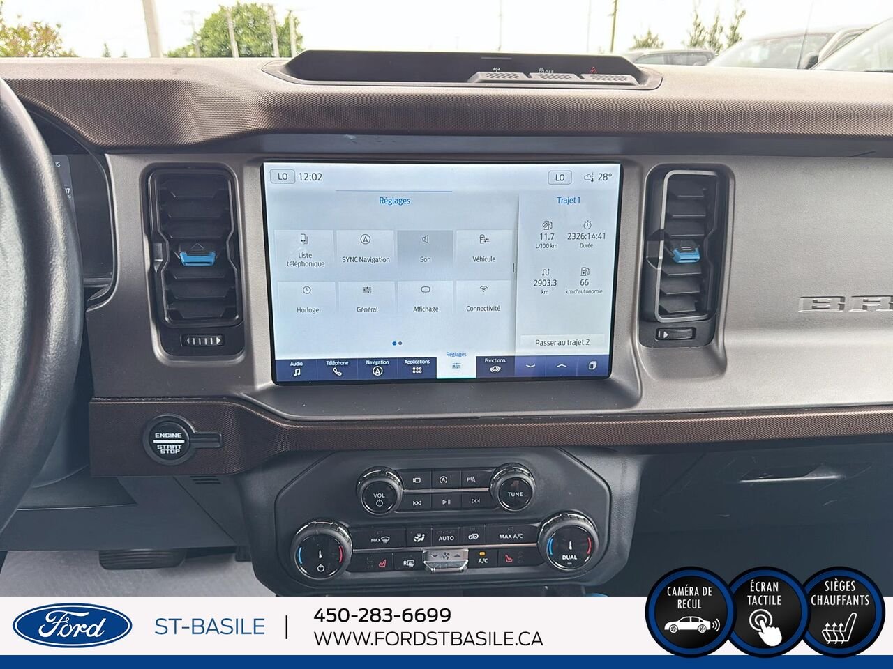 2022 Ford Bronco Orange Saint-Basile-le-Grand - photo #20