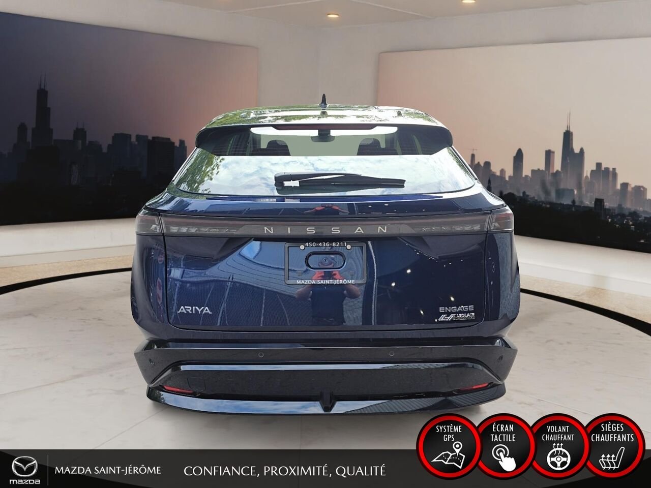 Nissan ARIYA ENGAGE | 348 KM D'AUTONOMIE | RECHARGE RAPIDE 130 KW | 1 PROPRIÉTAIRE 2023 Bleu Saint-Jérôme - photo #6