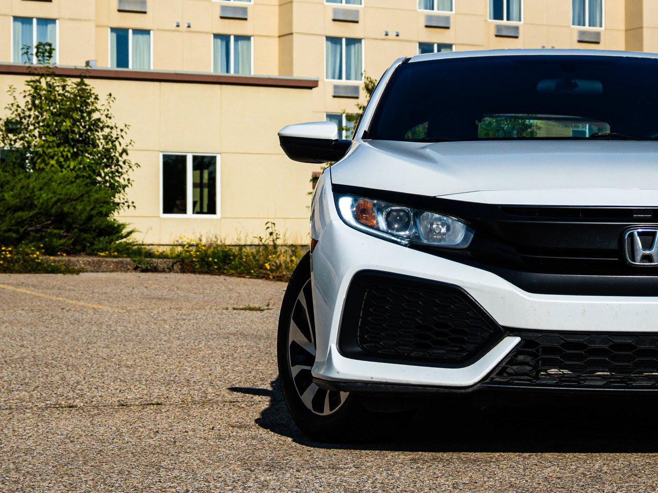 2018 Honda Civic Hatchback LX CVT White Sherwood Park - photo #5
