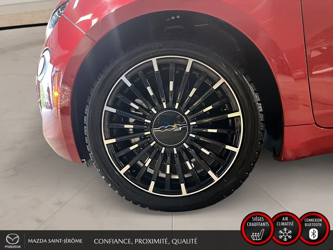 FIAT 500e Édition (RED) | CLEAN CARFAX | 2024 Rouge Saint-Jérôme - photo #11