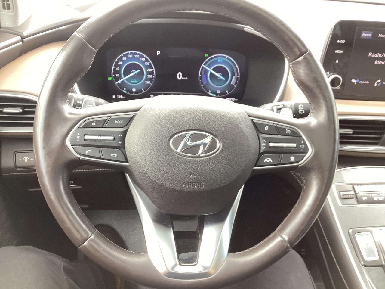 2022 Hyundai Santa Fe Hybrid White Gatineau - photo #10