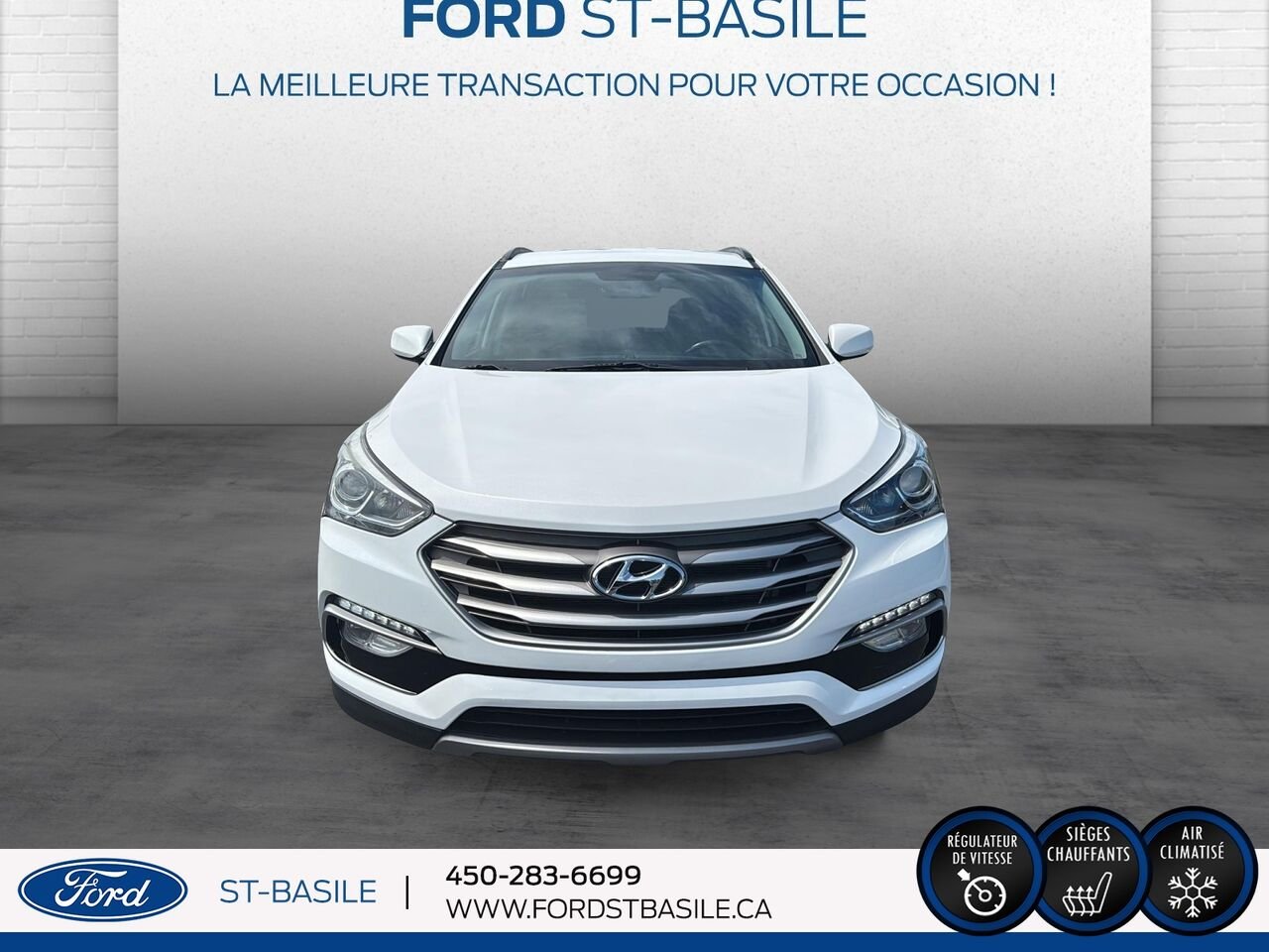 HYUNDAI Santa Fe 2017 Blanc Saint-Basile-le-Grand - photo #10