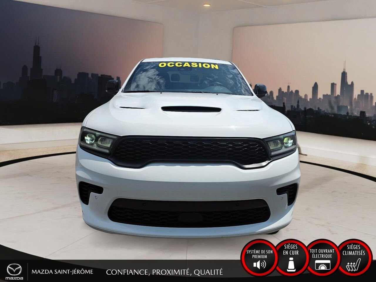 2025 Dodge Durango R/T | BLACK TOP | GROUPE REMORQUAGE | TOIT OUVRANT | White Saint-Jérôme - photo #2
