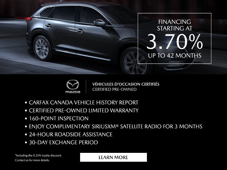 Montmagny mazda CERTIFIÉS 3.70 header novembre