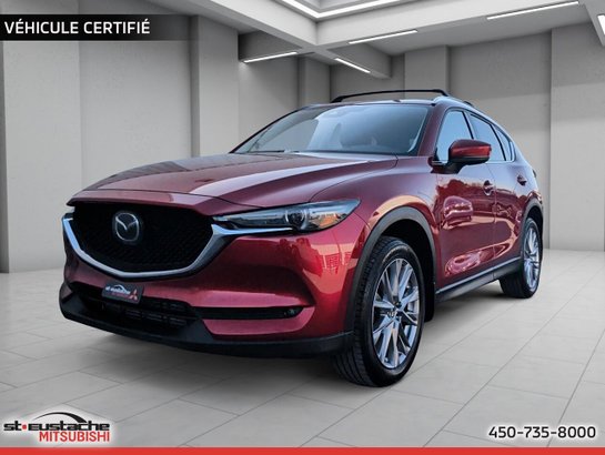 2019 Mazda CX-5 GT TURBO AWD-CUIR-SIÈGES ET VOLANT CHAUFFANTS- TOIT OUVRANT-BLUETOOTH Red
