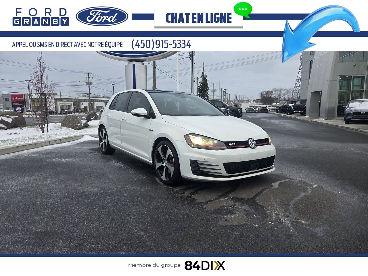 Volkswagen Golf GTI 2016 Blanc Granby - photo #0