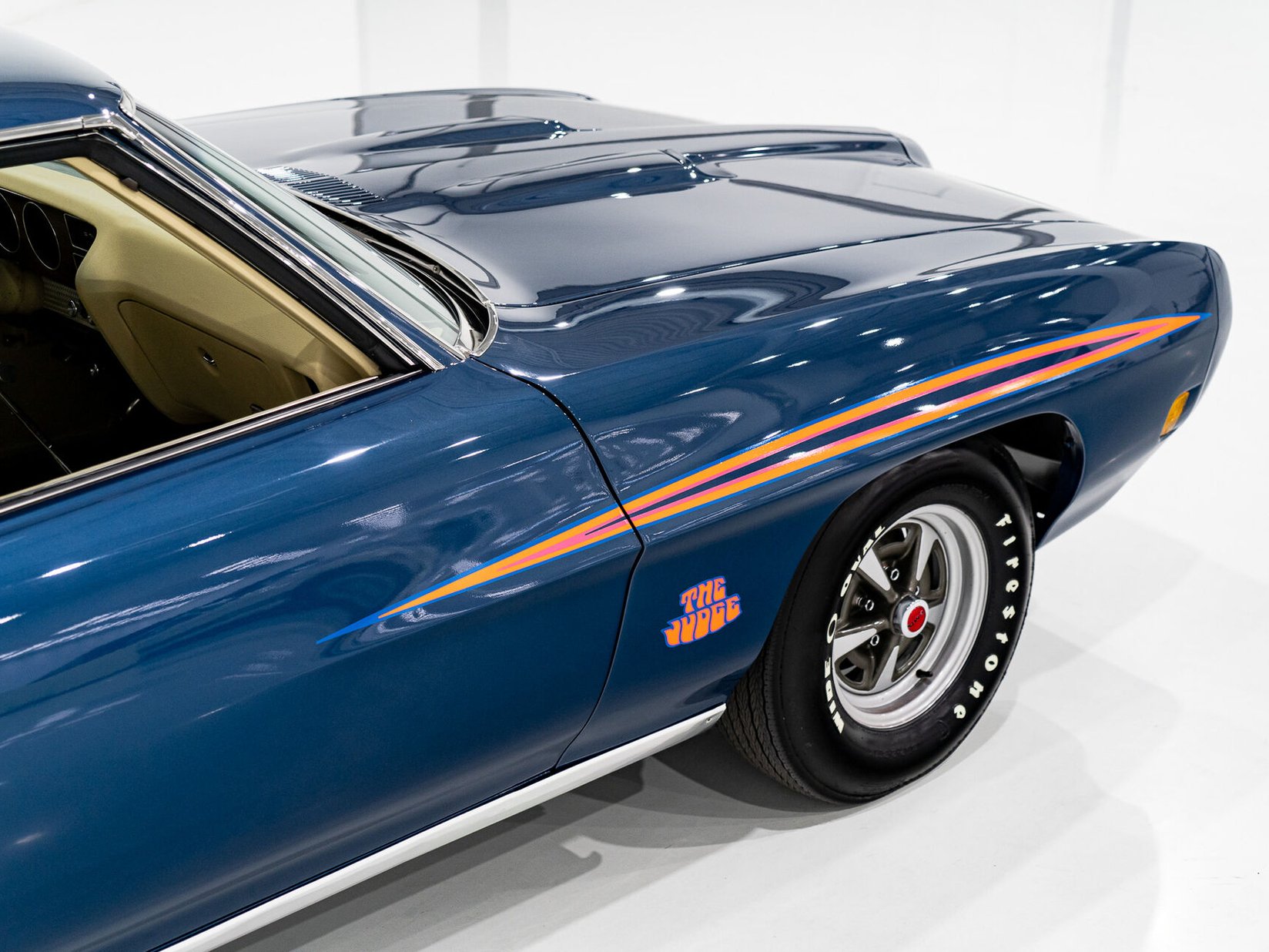 1970 Pontiac GTO The Judge Matching# Ram Air III 4-speed **PRIX EN USD** Blue Montreal - photo #6