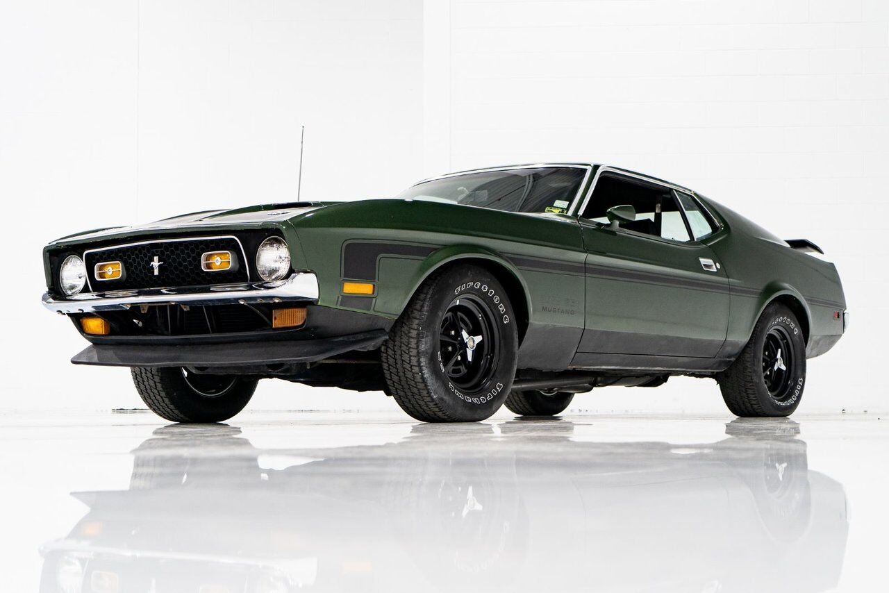 1971 Ford Mustang * PRIX EN USD * Boss 351 Project Car Green Montreal - photo #24