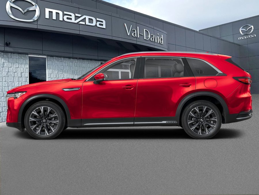 Mazda CX-90 hybride rechargeable GT TI 2026 Rouge vibrant cristal métallisé