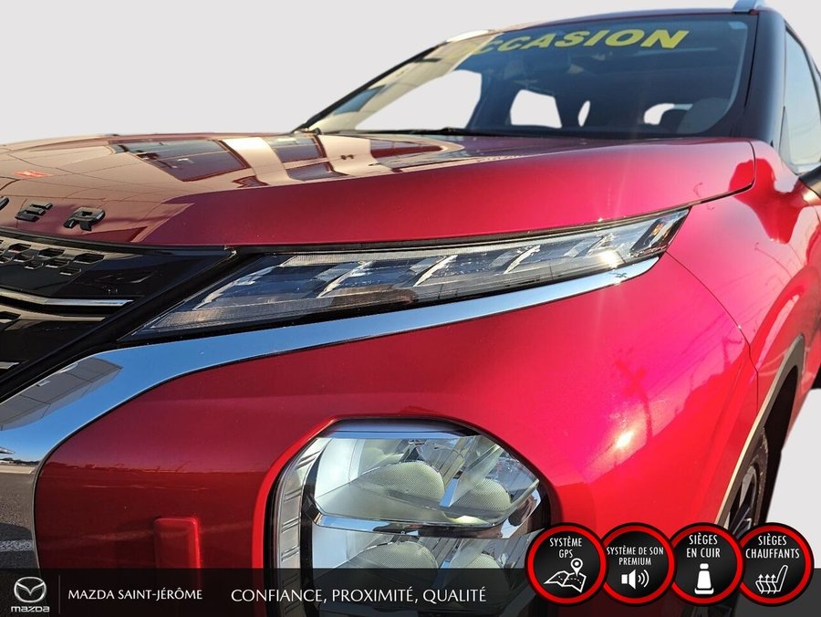 Mitsubishi Outlander GT Premium HYBRIDE RECHARGEABLE | 7 PASSAGERS | TOIT PANO | CUIR | AWD 2024 Rouge