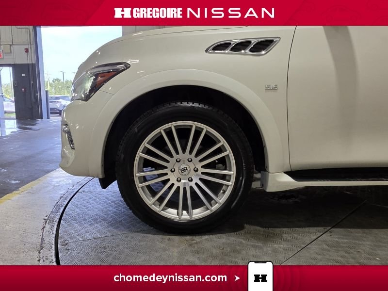 Infiniti QX80 CS6950 | Cuir * Toit * GPS * 7 Places 2017 Blanc Laval - photo #11