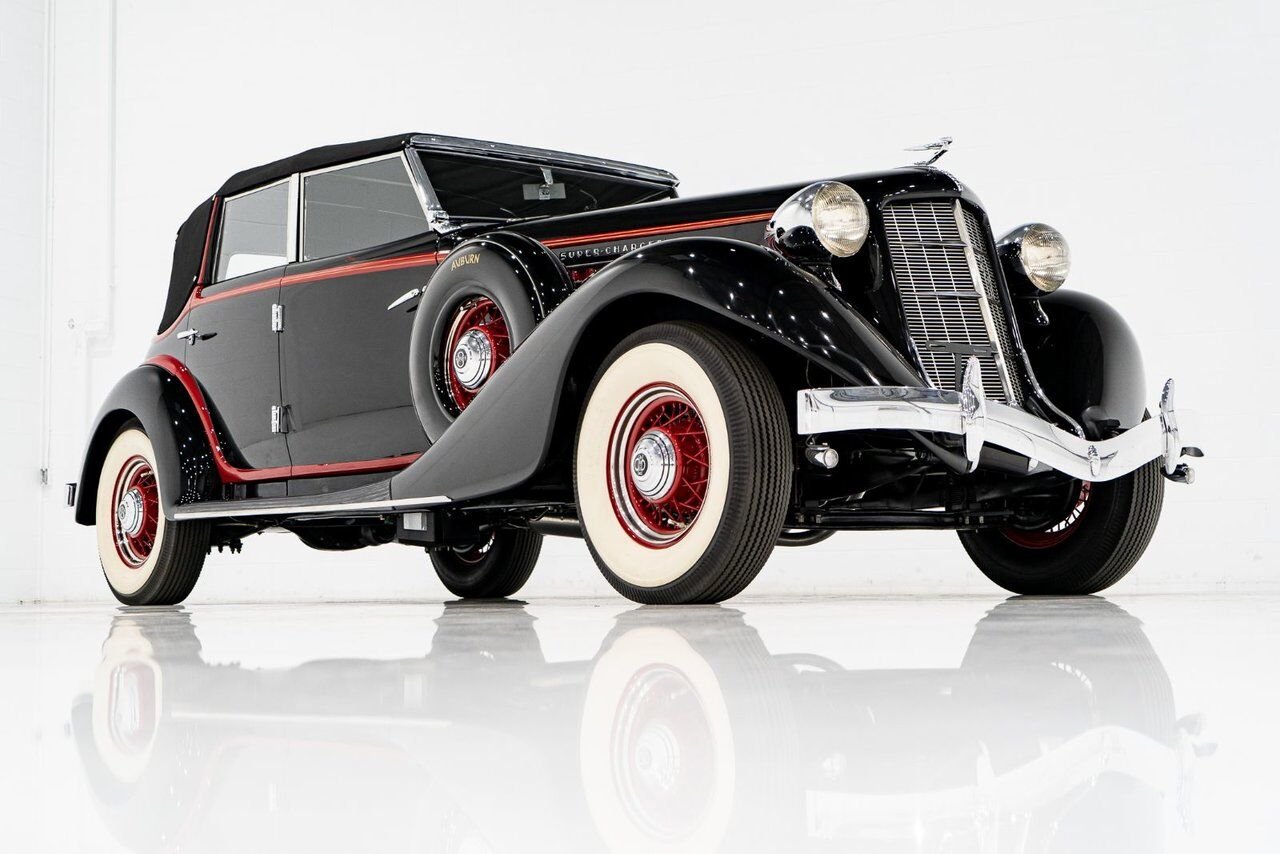 Auburn 851 Supercharge Phaeton **PRIX EN USD** 1935 Noir Montréal - photo #55