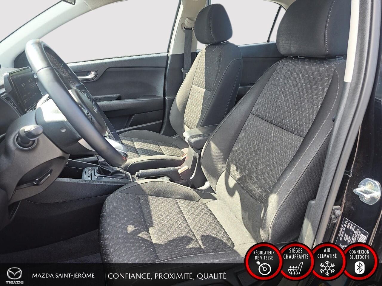 Kia Rio 5 portes LX+ | 50 728 KM | AUTOMATIQUE | CAMÉRA DE RECUL 2023 Noir Saint-Jérôme - photo #16