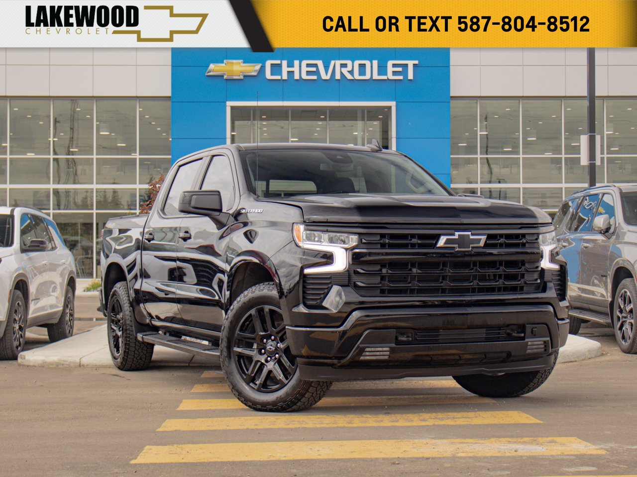 2024 Chevrolet Silverado 1500 4WD Crew Cab 147 RST Black Sherwood Park - photo #0