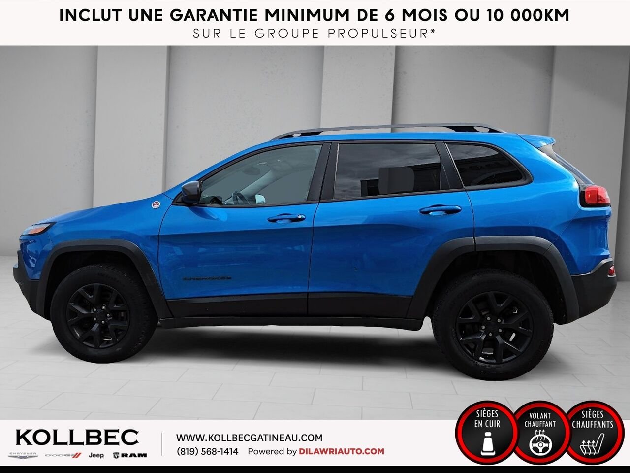 JEEP CHEROKEE Trailhawk 4x4 2018 Bleu Ottawa & Gatineau - photo #17