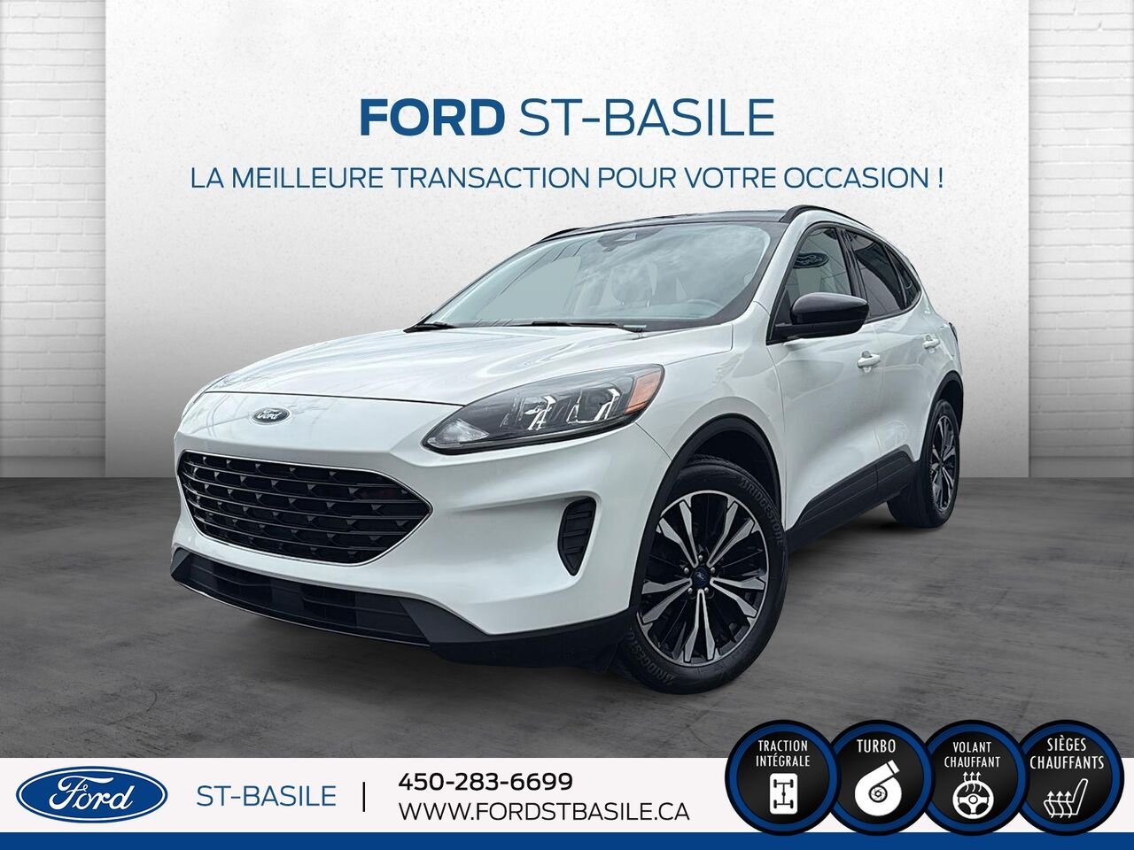Ford Escape 2021 Blanc Saint-Basile-le-Grand - photo #0