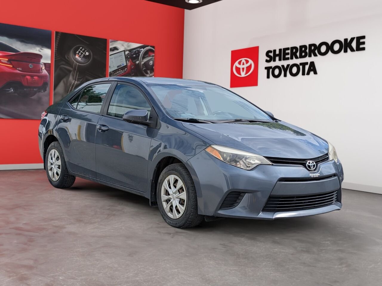 2014 Toyota Corolla 2T1BURHEXEC047051 Blue Sherbrooke - photo #1