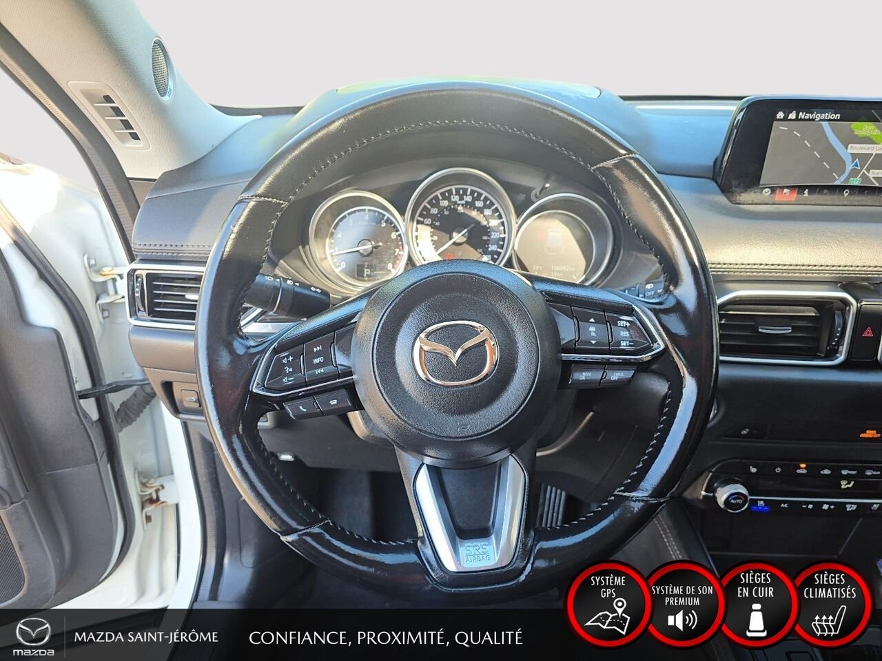 2019 Mazda CX-5 GT | TOIT OUVRANT | CUIR | AWD | White Saint-Jérôme - photo #13