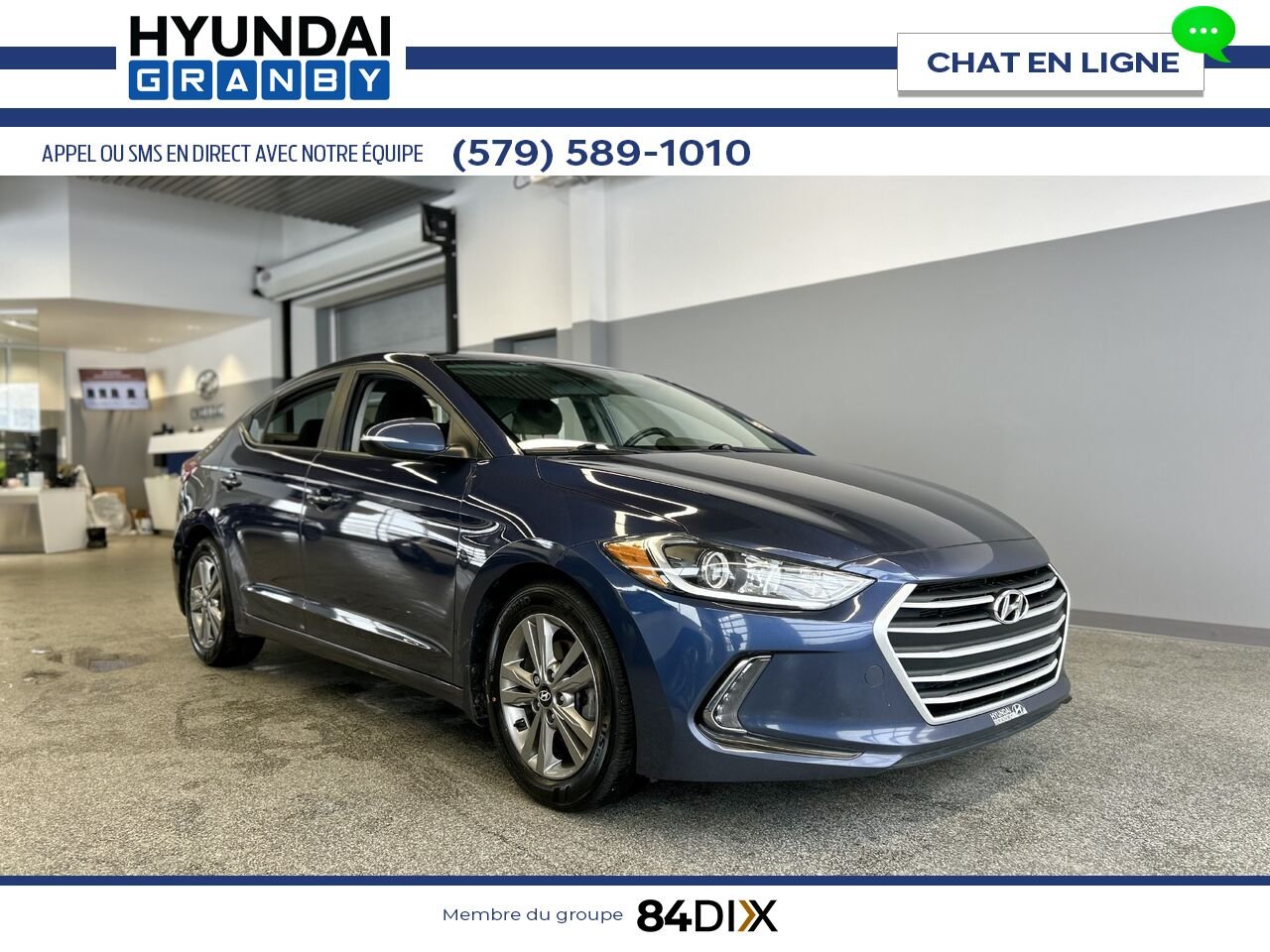 Hyundai Elantra 2018 Bleu Granby - photo #0
