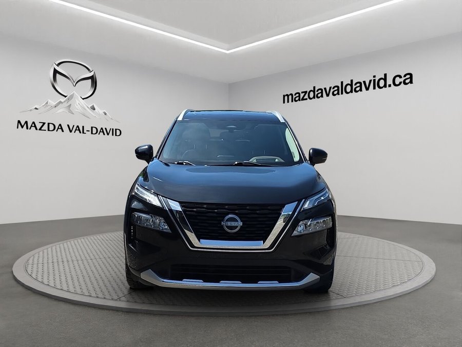 Nissan Rogue Platine TI, Sièges en cuir, Navigation, toit ouvrant panoramique, détecteur d'angles morts 2023 Noir