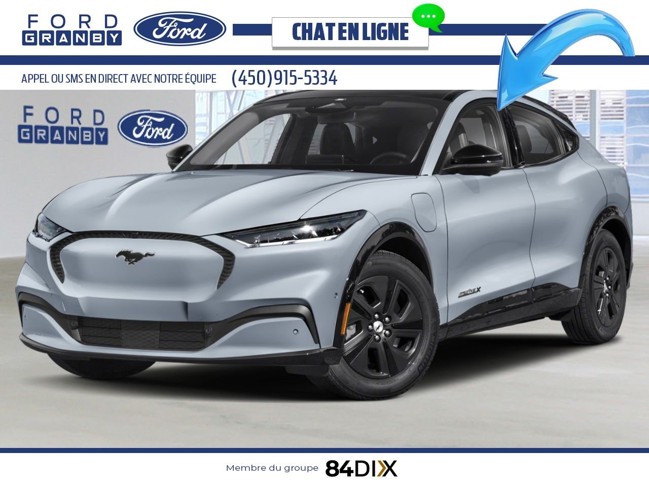 Ford Mustang Mach-E 2025 Gris glacier métallisé trois couches Granby - photo #0