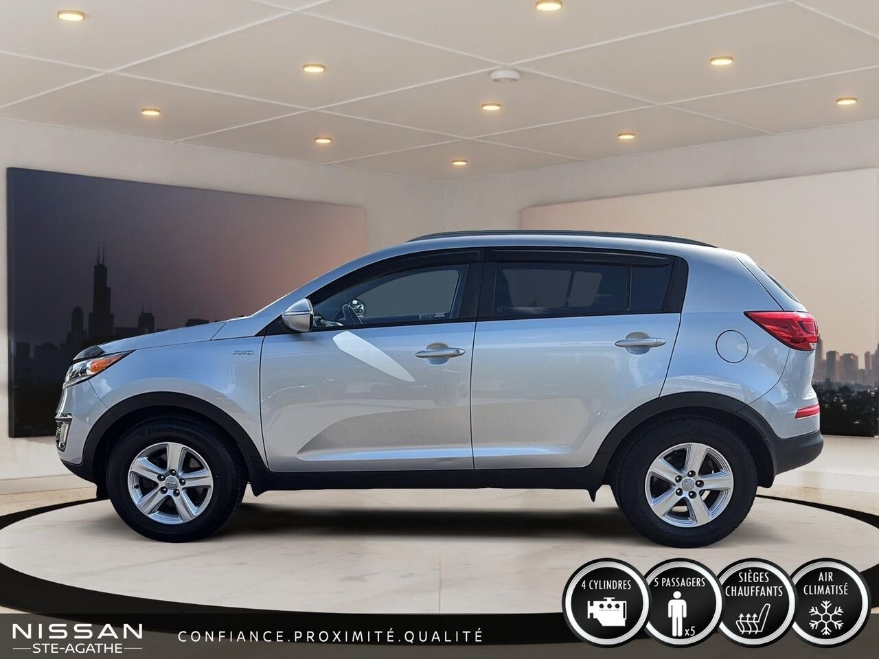 2016 Kia Sportage LX| AWD|BANC CHAUFFANT Silver Saint-Jérôme - photo #5