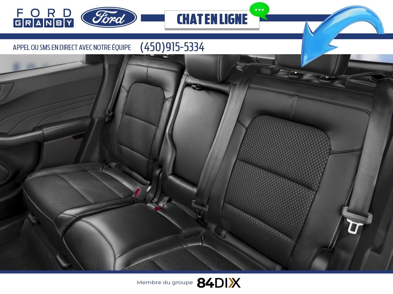 Ford Escape 2025 Noir agate métallisé Granby - photo #8