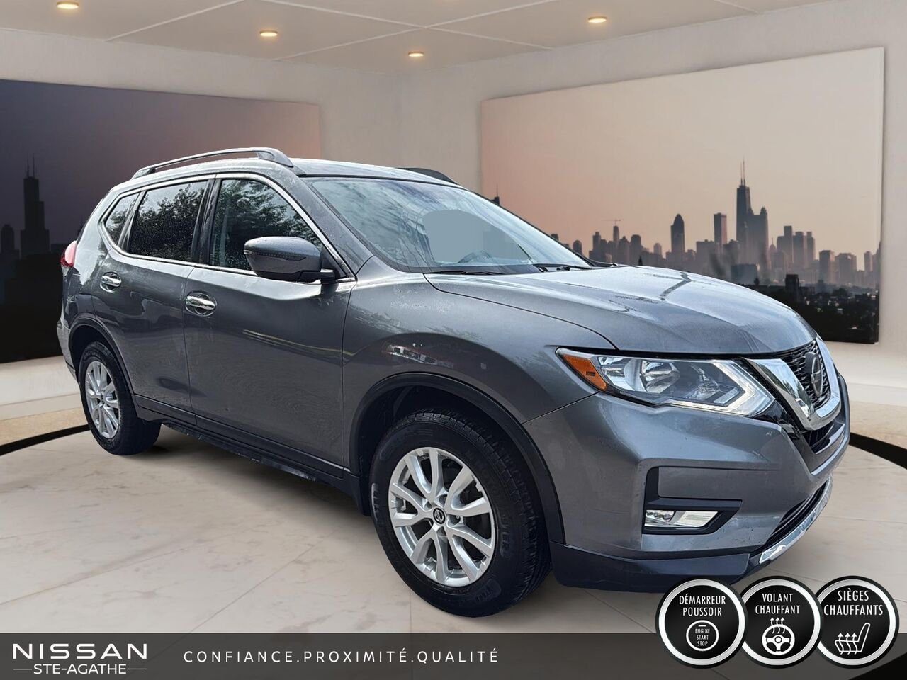 2019 Nissan Rogue SV TA|BANC CHAUFFANT|VOLANT CHAUFFANT Grey Saint-Jérôme - photo #2