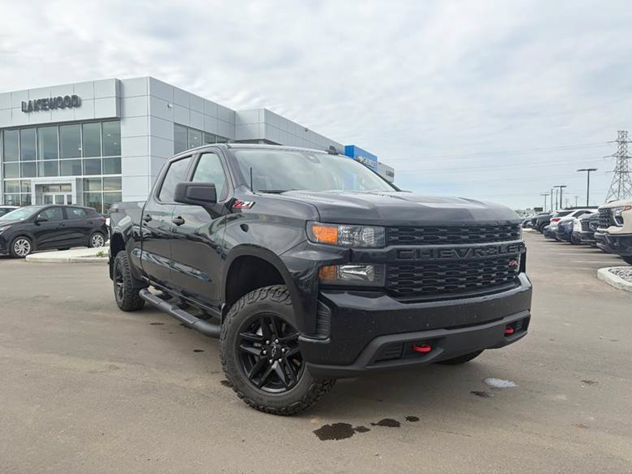 2021 Chevrolet Silverado 1500 4WD Crew Cab 147 Custom Trail Boss Black Sherwood Park - photo #1