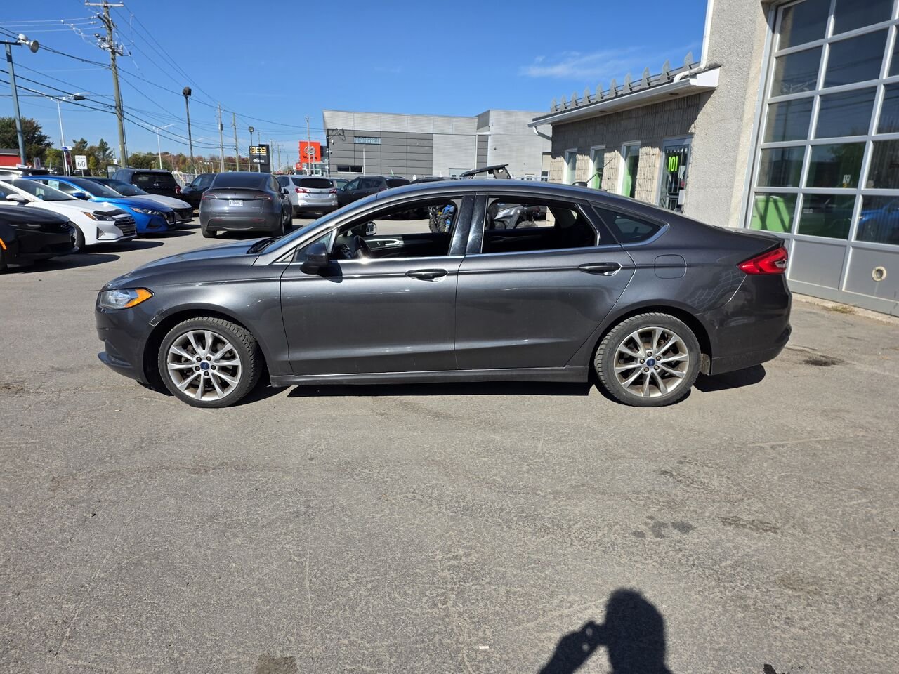 2017 Ford fusion Grey  - photo #1