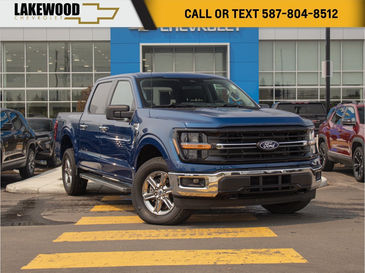 2025 Ford F-150 XLT 4WD SuperCrew 5.5' Box Blue Sherwood Park - photo #0