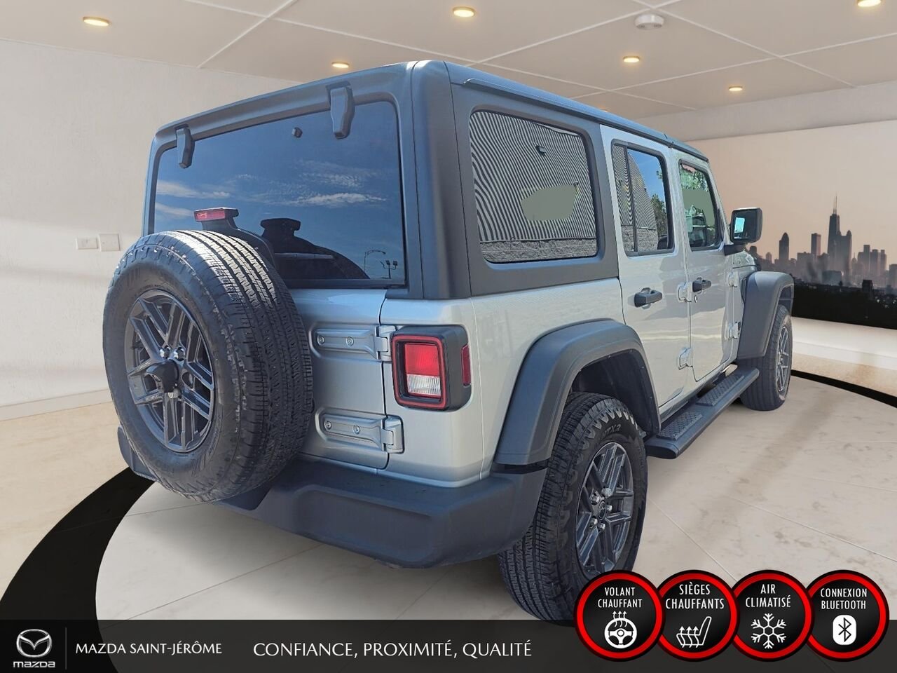 Jeep Wrangler Sport S 4 portes | 2 TOITS | AUTOMATIQUE 2024 Gris Saint-Jérôme - photo #5