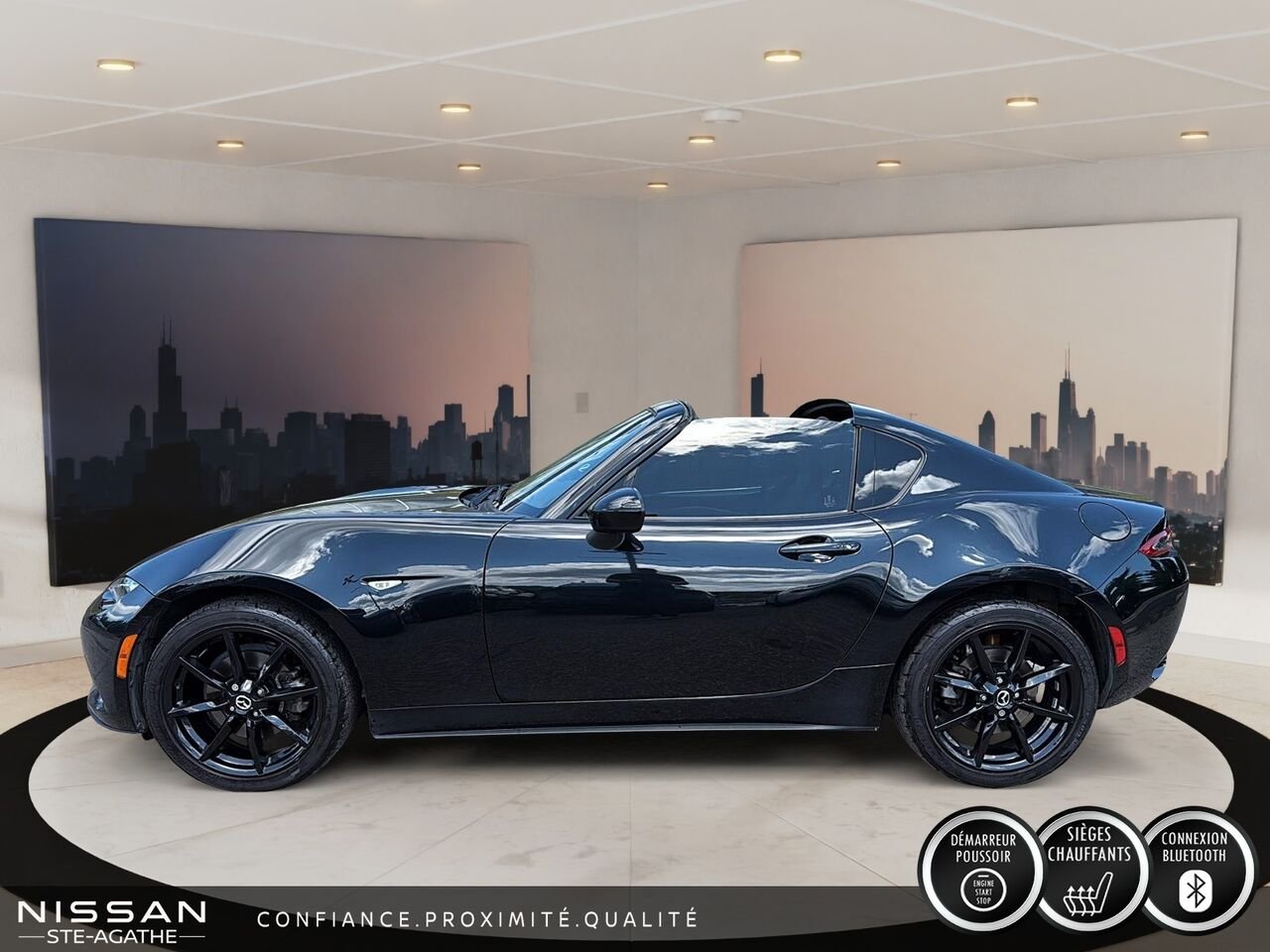 Mazda MX-5 RF GS-P | TOIT RIGIDE ESCAMOTABLE | MANUELLE 6 VITESSES | PROPULSION 2022 Noir Saint-Jérôme - photo #6