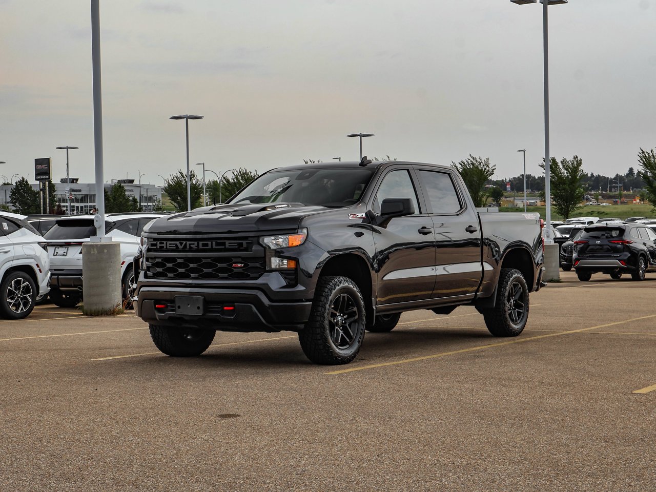 2024 Chevrolet Silverado 1500 4WD Crew Cab 147 Custom Trail Boss Grey Sherwood Park - photo #3