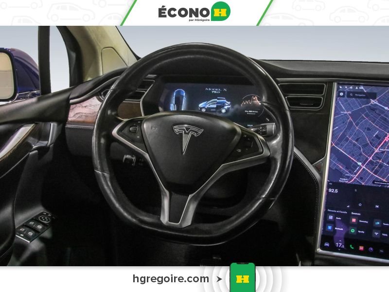 Tesla Model X 2016 Bleu Saint-Eustache - photo #14