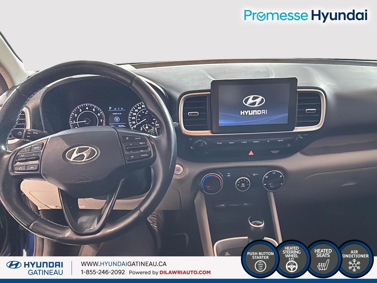 2022 Hyundai Venue Urban Edition IVT*** toit ouvrant ,toute equipe *** Blue Ottawa & Gatineau - photo #7