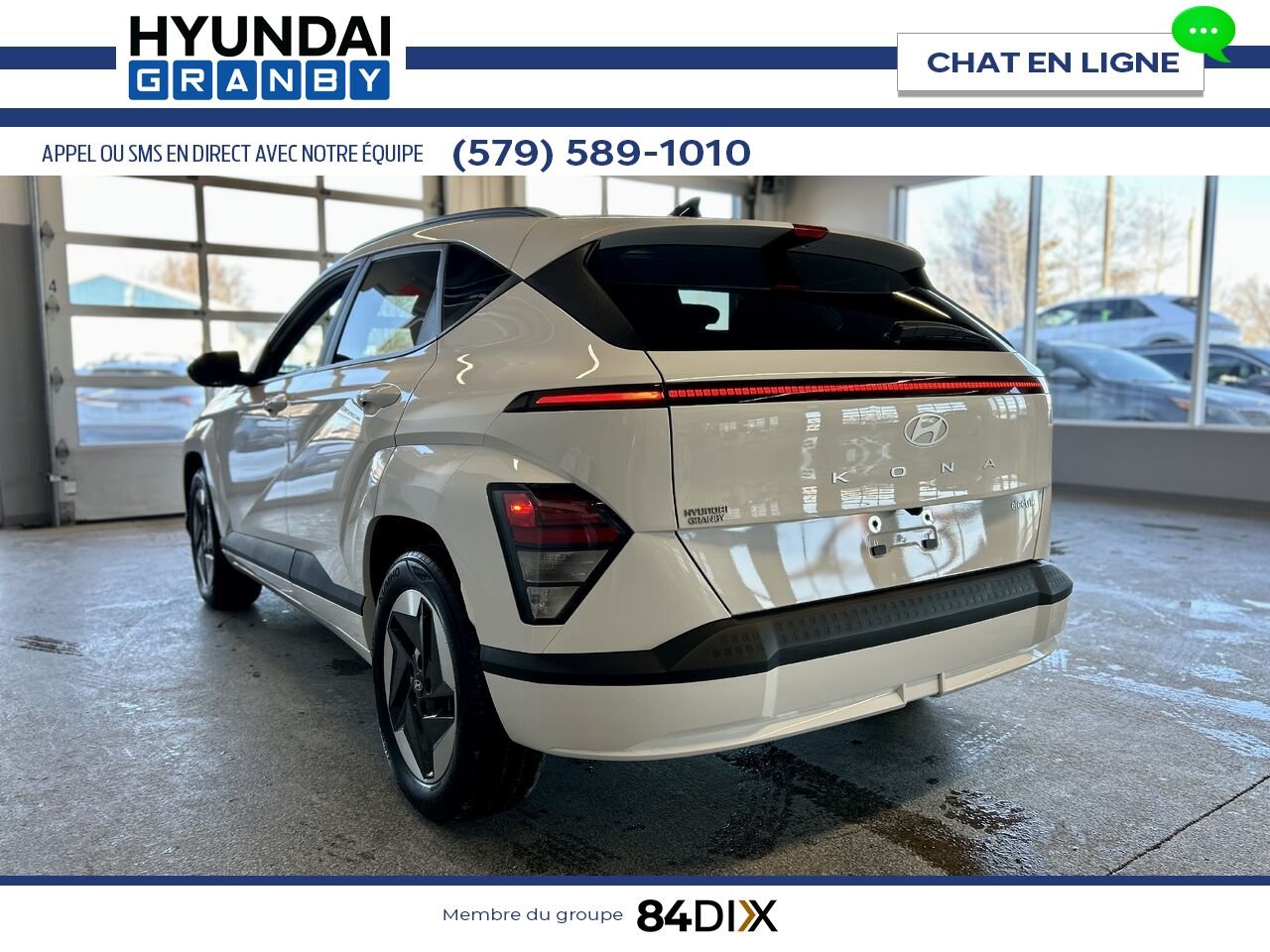 2024 Hyundai Kona Electric White Granby - photo #4