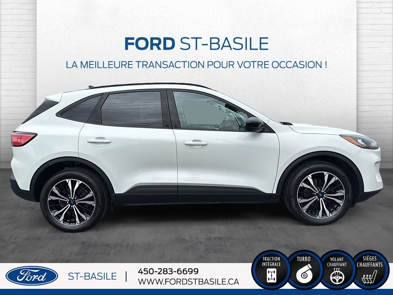 Ford Escape 2021 Blanc Saint-Basile-le-Grand - photo #8