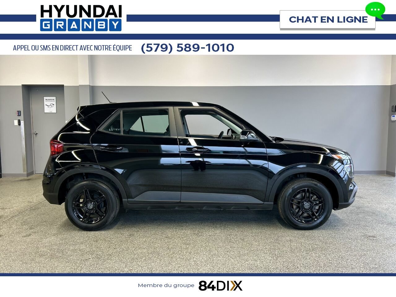 2024 Hyundai Venue Black Granby - photo #7